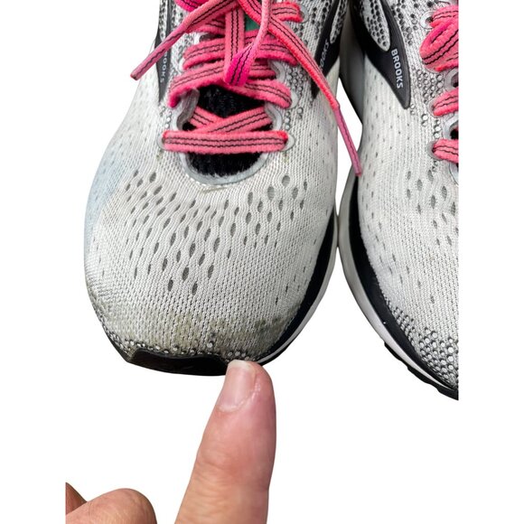 Brooks Ghost 11 Womens white black running sneakers size 8M SKU 9048 - Picture 12 of 16